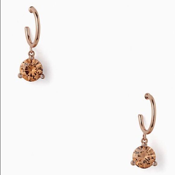 NWT Kate Spade rise and shine rose gold Huggies B1 - Picture 1 of 5